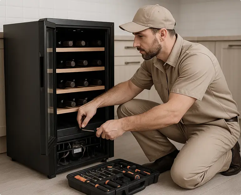 sub zero wine cooler